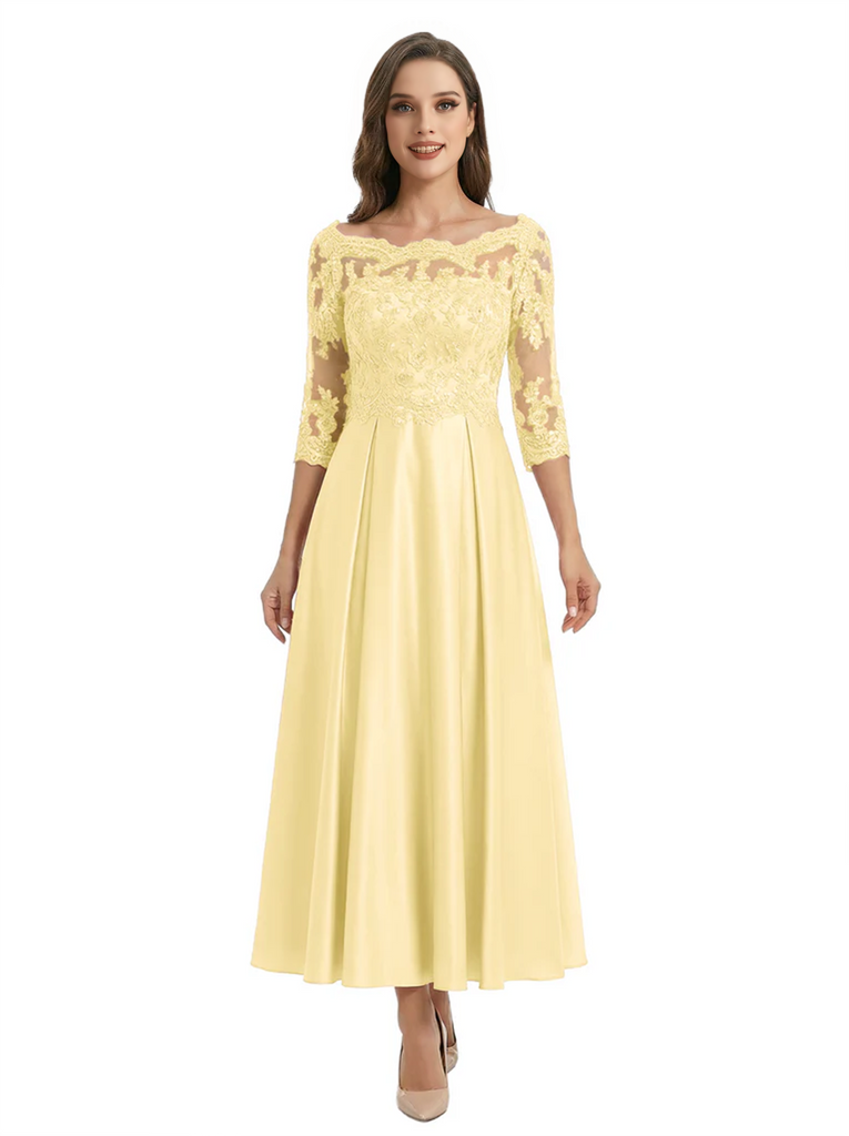 yellow mother of the groom dresses AW.Bridal Mermaid Bateau Neckline Floor Length Sleeveless Bride Dress Mustard Size 18 Length Embellishment A-Line/Princess V-Neck Short Sleeves Pleated