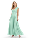 Beautiful Cap Sleeve Lace Chiffon A-Line Mother of the Bride dresses