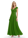 Beautiful Cap Sleeve Lace Chiffon A-Line Mother of the Bride dresses