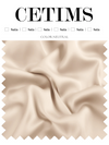 Soft Satin Fabric Swatch Neutral