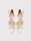 Party shoes pointed toe one-strap hollow high heels women's wedding shoes stiletto white bridal shoes