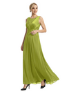 Mother of The Bride Dresses Scoop Sleeveless Lace Chiffon Maxi Gown Classy Ruched Formal Wedding Event Dress