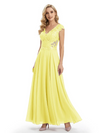 Beautiful Cap Sleeve Lace Chiffon A-Line Mother of the Bride dresses