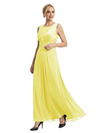 Mother of The Bride Dresses Scoop Sleeveless Lace Chiffon Maxi Gown Classy Ruched Formal Wedding Event Dress