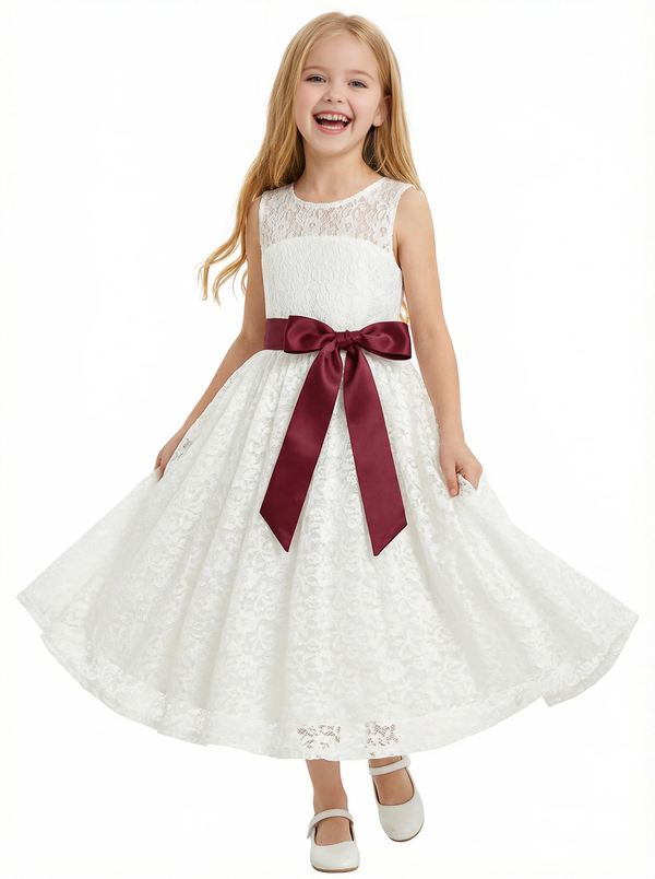 Girl Communion Wear Wedding Flowers Girl Gowns Boho Dress Flower Princess Gowns for Wedding