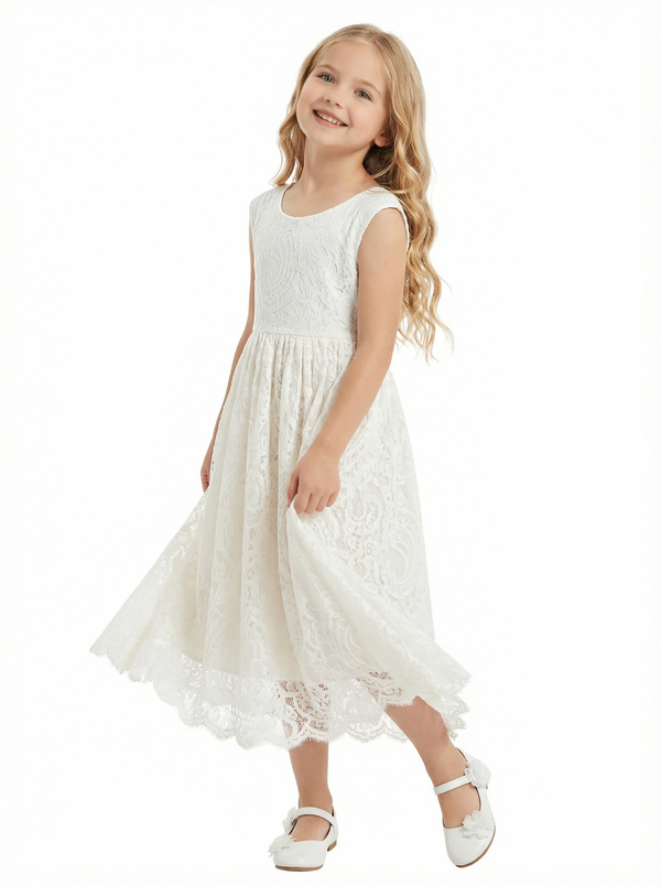 Sleeveless Princess Style Girls Formal Dress for Wedding Party