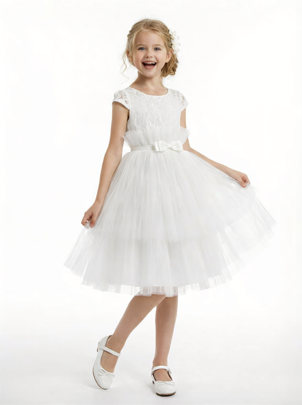 Spaghetti-Straps Princess Dress Flower Girl Dress Birthday Party Dresses