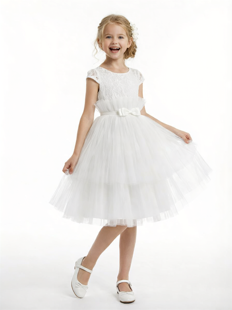Spaghetti-Straps Princess Dress Flower Girl Dress Birthday Party Dresses