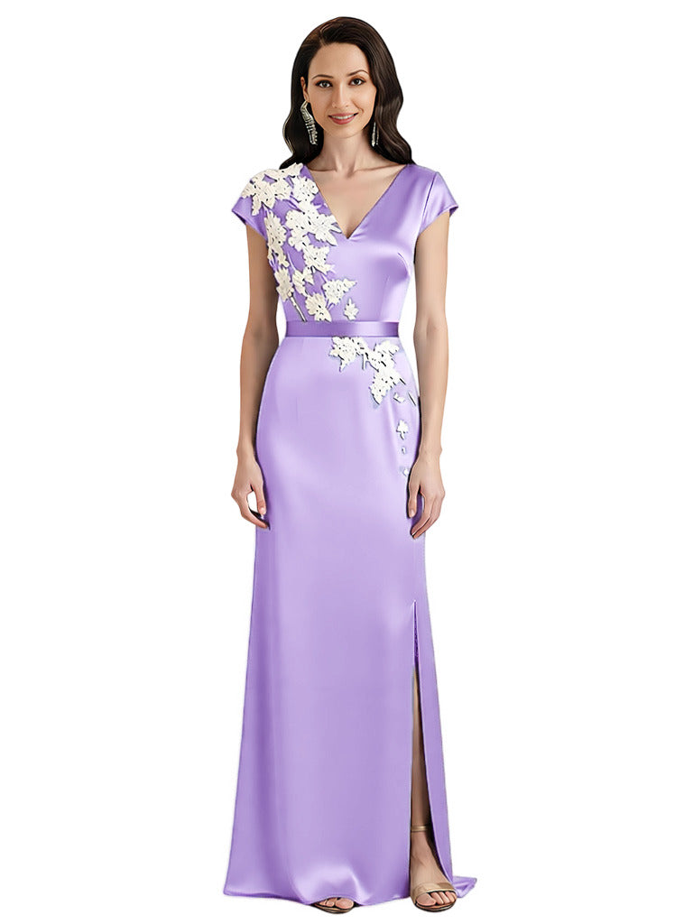 mother of the bride dresses lace cap sleeves Mother of the Bride Dress Style #27870
