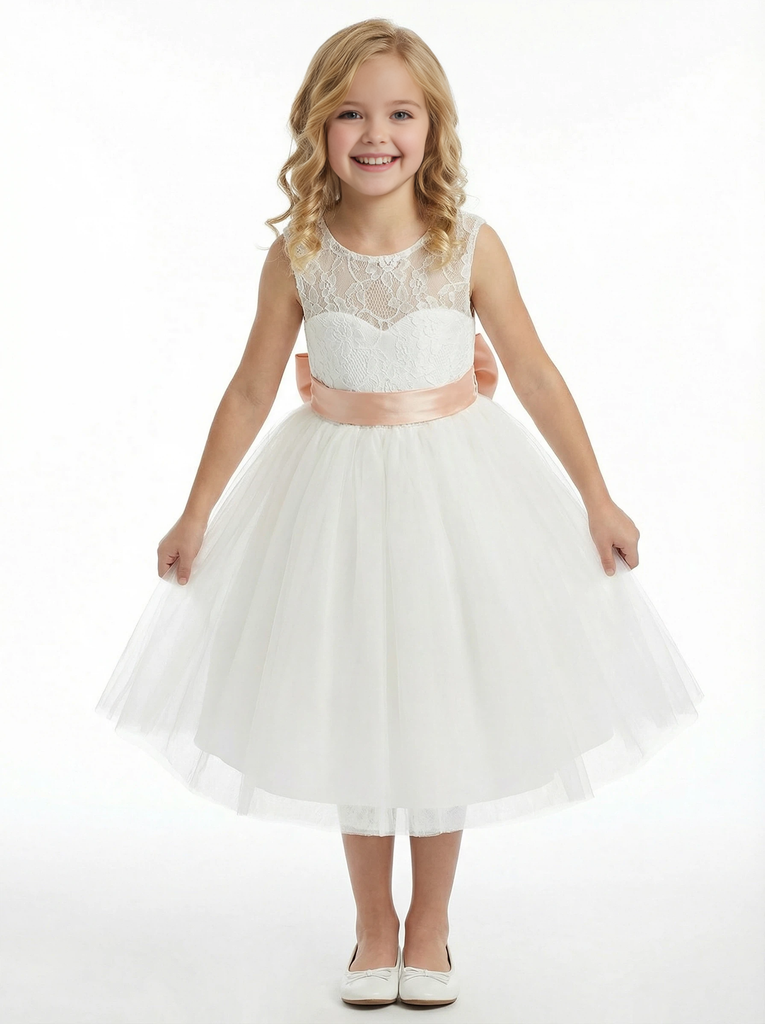 Toddler Bridesmaid Wedding Flowers Girl Gowns Boho Dress Flower Princess Gowns for Wedding