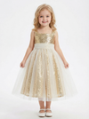 Boho Wedding Flowers Girl Gowns Sequin Dress Flower Princess Gowns Baby Communion Dresses