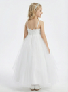 Spaghetti Straps Lace Tulle Princess Dress Flower Girl Dress Birthday Party Dresses