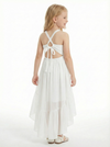 Strappy Backless Princess Dress Flower Girl Dress Toddler For Wedding Flowers Pageant Dress Birthday Party Dresses