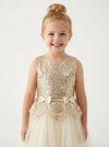 Wedding Flowers Girl Gowns Sequin Boho Pageant Dress Flower Princess Dress Tulle Girls Party Dresses