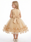 Lace Wedding Flowers Girl Gowns Boho Bow Knot Pageant Dress Flower Princess Dresses