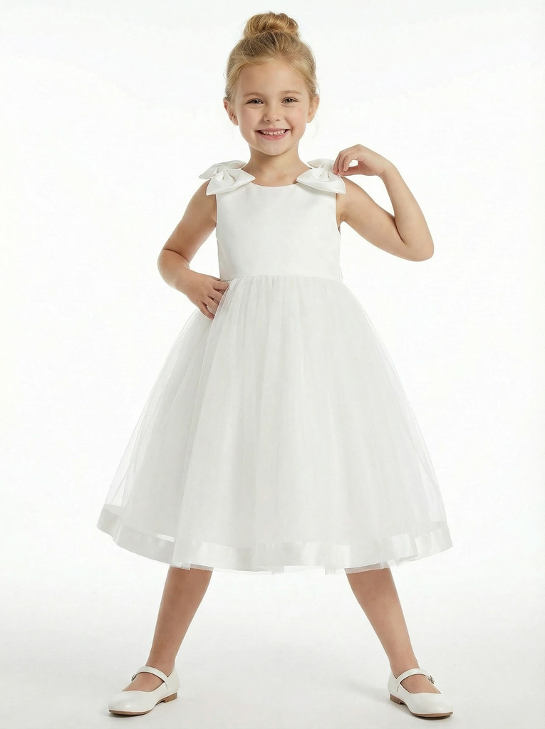 girls wedding guest dresses Vintage Lace Girls Wedding Guest Dress Knee Length Childrens Dresses for  Wedding Big Bow