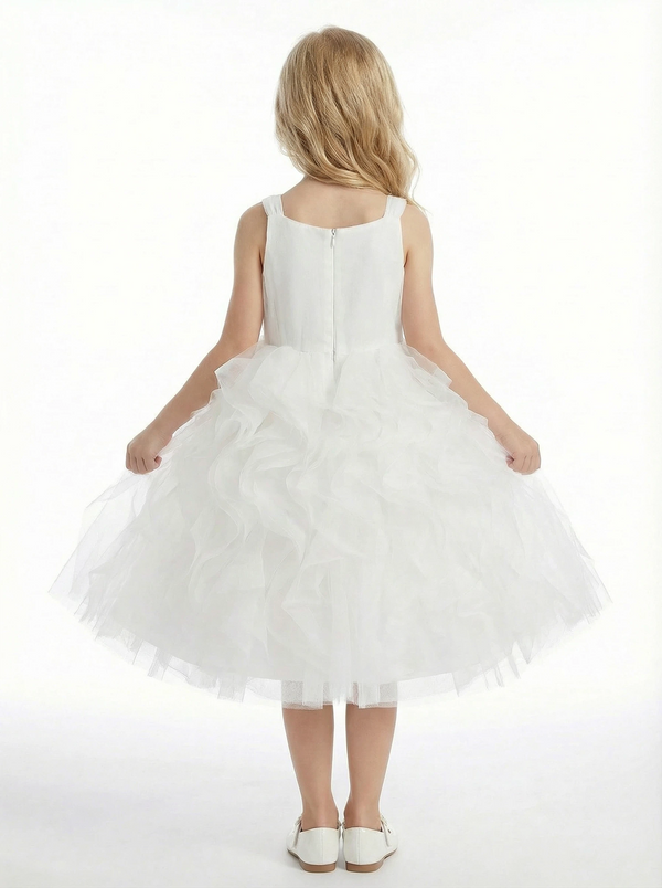 Wedding Flowers Girl Gowns Tulle Dress Flower Princess Gowns Boho Communion Dresses