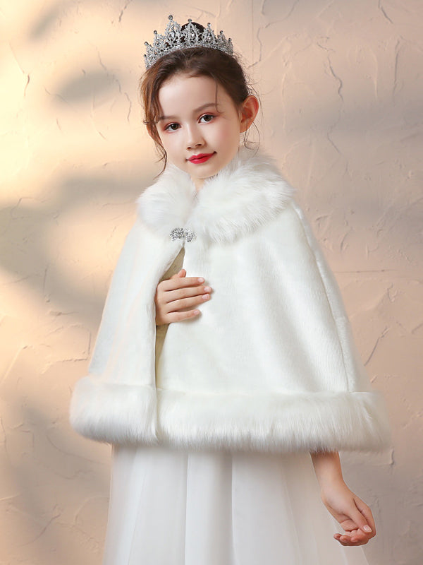 Soft Faux Fur With Rhinestone Wraps