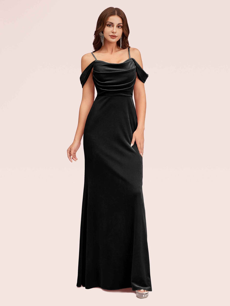 cold shoulder graduation dress Off-White Long Cold-Shoulder Formal Dress