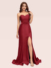 Sexy Side Slit Stretchy Jersey Long Mermaid Evening Prom Dresses Online