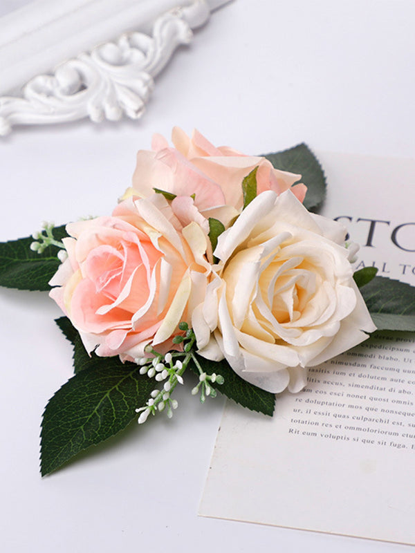 New Simulation Cake Decoration Flower Birthday Cake Flower Arrangement Rose Wedding Cake Flowers, CF18059