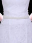 Simple Elegant Pearl Handmade Brides Sash For Wedding,S204