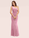 Sexy One Shoulder Long Mermaid Velvet Graduation Prom Dress Online