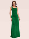 Sexy Cowl Neck Velvet Spaghetti Straps Long Bridesmaid Dresses Online For Sale