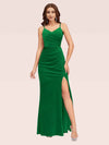 Sexy Spaghetti Straps Long Mermaid Velvet Bridesmaid Dresses Online