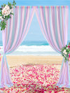 Outdoor Wedding Decoration Colorful Background Curtain, HCP27