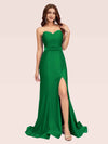 Sexy Side Slit Stretchy Jersey Long Mermaid Evening Prom Dresses Online