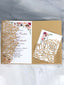Wedding Greeting Card,Valentine's Day Rose Invitation Letter, HK-324