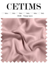 Soft Satin Fabric Swatch Vintage-Mauve