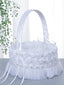 White Lace Portable Flower Basket , HL-5741