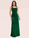 Sexy Cowl Neck Velvet Spaghetti Straps Long Bridesmaid Dresses Online For Sale