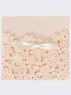 Small Flower Wedding Greeting Card, Hollow Out Invitation Letter, HK-296