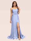 Sexy Side Slit Stretchy Jersey Long Mermaid Evening Prom Dresses Online