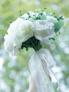 Wedding Flower For The Groom And Bride, Simulated Rose Wedding Bouquet, WF11