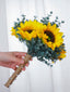 Wedding Flower For The Groom And Bride, Simulated Sunflower Wedding Bouquet, WF12