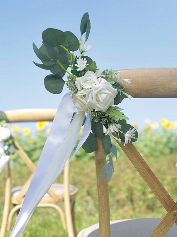 New Outdoor Forest Chair Back Flower Wedding Simple Leaning Back Flowers, CF17035