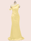 Sexy Mermaid One Shoulder Long Soft Satin Evening Prom Dresses Online