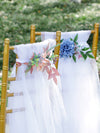 New Simulation Creative Korean Style Hotel Wedding Decoration Chair Back Flowers, CF17026