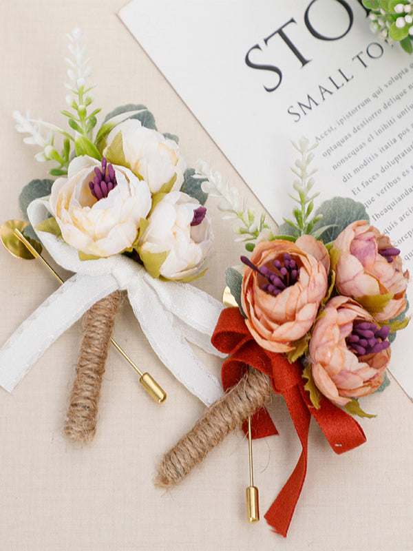 New Style Wedding Boutonniere Groomsmen Brooch, CG6723