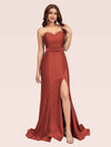 Sexy Side Slit Stretchy Jersey Long Mermaid Evening Prom Dresses Online