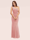 Sexy One Shoulder Long Mermaid Velvet Bridesmaid Dress Online