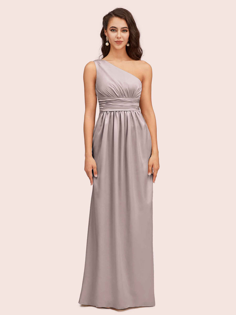soft gray bridesmaid dresses Long Gray Chiffon Bridesmaid Dresses Mixed Style Lisposa