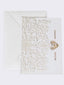 Hot Selling Wedding Greeting Card, Hollow Out Holiday Invitation Letter, HK-94