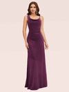 Sexy Cowl Neck Velvet Spaghetti Straps Long Bridesmaid Dresses Online