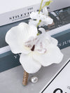 New Creative Phalaenopsis Men Corsage Outdoor Wedding Brooch Mori Party Decorations, CG6687