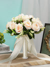Wedding Flower For The Groom And Bride, Simulated Rose Wedding Bouquet, WF20